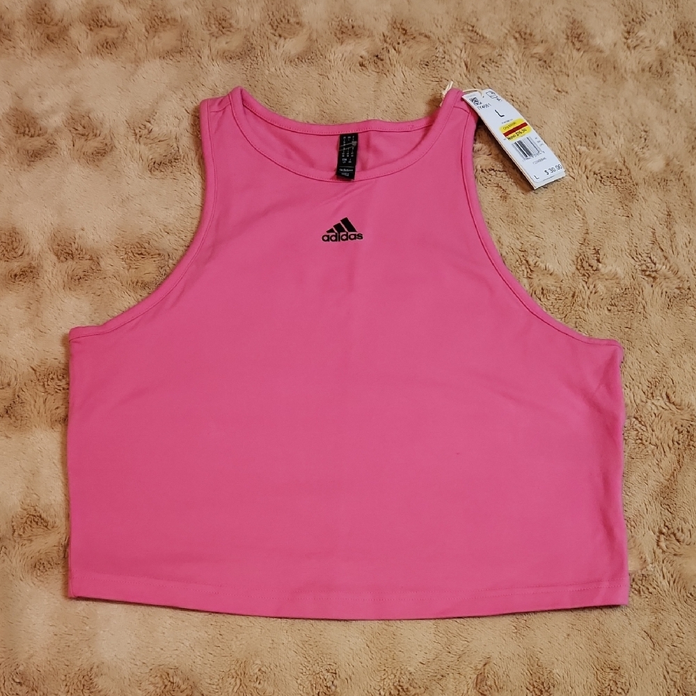 Adidas Pink Women's Crop Top